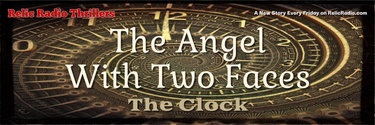 the angel with two faces by the clock